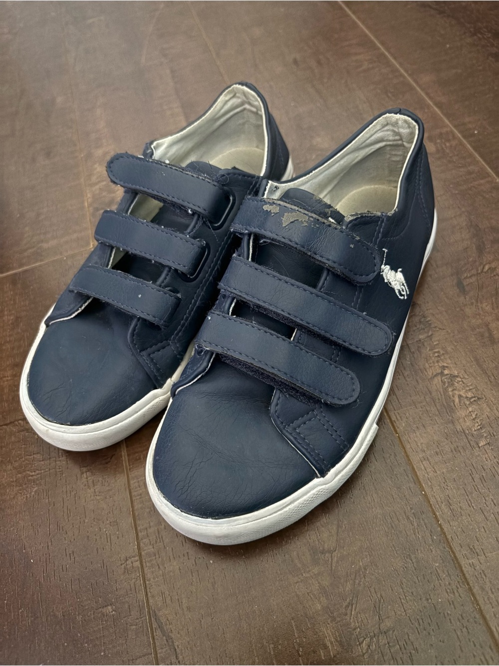 Polo by Ralph Lauren Kids Navy Velcro Sneakers Size 1